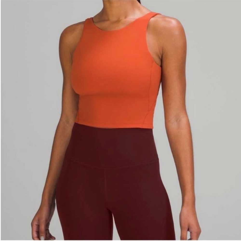 Lululemon Align High-Neck Tank in Canyon Orange